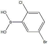 5-Bromo-2-chlorophenylboronic acid Struktur