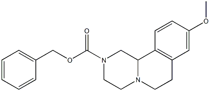 benzyl 9-methoxy-3,4,6,7-tetrahydro-1H-pyrazino[2,1-a]isoquinoline-2(11bH)-carboxylate Struktur