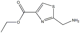 2-Aminomethyl-thiazole-4-carboxylic acid ethyl ester Struktur