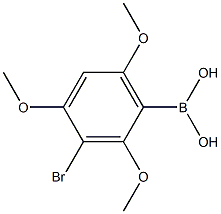 3-Bromo-2,4,6-trimethoxyphenylboronicacid Struktur