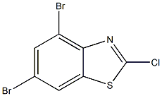 2-chloro-4,6-dibromobenzothiazole Struktur