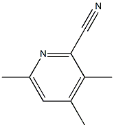 2-Cyano-3,4,6-trimethylpyridine Struktur