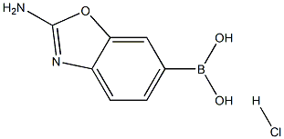 2-aminobenzo[d]oxazol-6-ylboronic acid hydrochloride Struktur