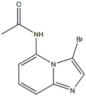 N-(3-bromoimidazo[1,2-a]pyridin-5-yl)acetamide Struktur