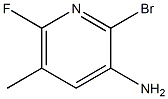 2-bromo-6-fluoro-5-methylpyridin-3-amine Struktur