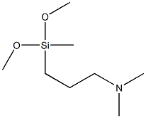 N,N-Dimethylamino propyl methyl dimethoxysilane Struktur