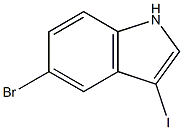 5-bromo-3-iodo-1H-indole Struktur