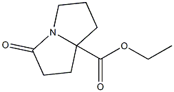 ethyl 3-oxohexahydro-1H-pyrrolizine-7a-carboxylate Struktur