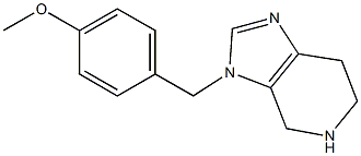 3-(4-methoxybenzyl)-4,5,6,7-tetrahydro-3H-imidazo[4,5-c]pyridine Struktur