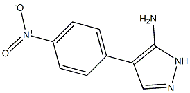 4-(4-nitrophenyl)-1H-pyrazol-5-amine Struktur