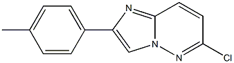 6-chloro-2-(4-methylphenyl)imidazo[1,2-b]pyridazine Struktur