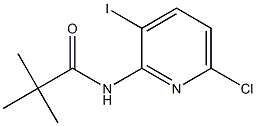 N-(6-chloro-3-iodopyridin-2-yl)-2,2-dimethylpropanamide Struktur