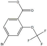 Methyl 4-bromo-2-(trifluoromethoxy)benzoate Struktur