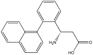 (S)- 3-Amino-3-(2-naphthylphenyl)-propionic acid Struktur