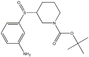 3-(3-Amino-benzenesulfinyl)-piperidine-1-carboxylic acid tert-butyl ester Struktur