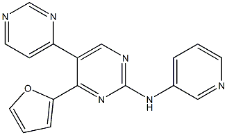 4'-(furan-2-yl)-N-(pyridin-3-yl)-[4,5'-bipyrimidin]-2'-amine Struktur