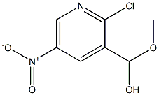 (2-chloro-5-nitropyridin-3-yl)(methoxy)methanol Struktur