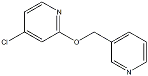 3-((4-chloropyridin-2-yloxy)methyl)pyridine Struktur