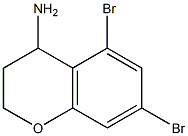 5,7-dibromochroman-4-amine Struktur