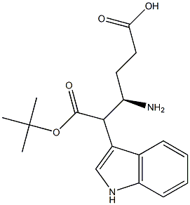 (R)-Boc-4-amino-5-(1H-indol-3-yl)-pentanoic acid Struktur