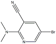 5-bromo-2-(dimethylamino)pyridine-3-carbonitrile Struktur