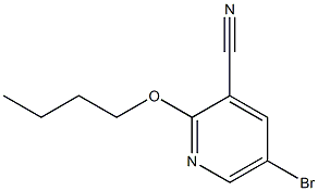 5-bromo-2-butoxypyridine-3-carbonitrile Struktur