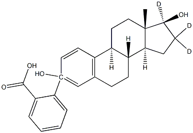 17b-Estradiol-16,16,17-d3 3-Benzoate Struktur