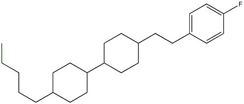 1-Fluoro-4-(2-[4-(4-pentylcyclohexyl)cyclohexyl]ethyl)benzene Struktur