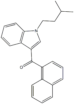 N-Isopentyl-3-(1-naphthoyl)indole Struktur