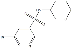 5-broMo-N-(tetrahydro-2H-pyran-3-yl)pyridine-3-sulfonaMide Struktur