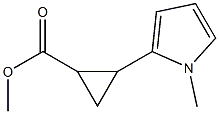 Methyl 2-(1-Methyl-1H-pyrrol-2-yl)cyclopropanecarboxylate Struktur