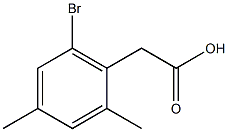 2,4-DiMethyl-6-broMophenylacetic acid Struktur