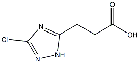 3-(3-Chloro-1H-1,2,4-triazol-5-yl)propanoic acid Struktur