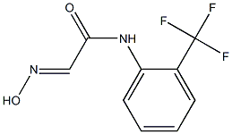 (2E)-2-(Hydroxyimino)-N-[2-(trifluoromethyl)-phenyl]acetamide Struktur