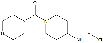 1-(Morpholin-4-ylcarbonyl)piperidin-4-amine hydrochloride Struktur