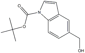 tert-Butyl 5-(hydroxymethyl)-1H-indole-1-carboxylate Struktur