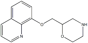 2-((quinolin-8-yloxy)Methyl)Morpholine Struktur