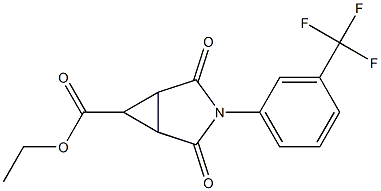 Ethyl 2,4-dioxo-3-[3-(trifluoromethyl)phenyl]-3-azabicyclo[3.1.0]hexane-6-carboxylate 97% Struktur