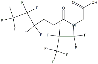 4,4,5,5,6,6,6-Heptafluorocaproic acid, 4,4,5,5,6,6,6-Heptafluorohexanoic acid Struktur