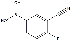 3-Cyano-4-fluorophneylboronic acid Struktur