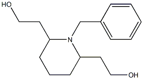 2,2'-((2R,6R)-1-benzylpiperidine-2,6-diyl)diethanol Struktur