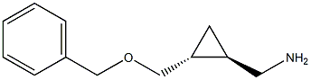 ((1R,2R)-2-(benzyloxyMethyl)cyclopropyl)MethanaMine Struktur