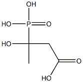 3-hydroxy-3-phosphonobutanoic acid Struktur