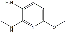 6-methoxy-2-methylamino-3-aminopyridine Struktur