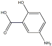 5-amino-2hydroxybenzoic acid Struktur