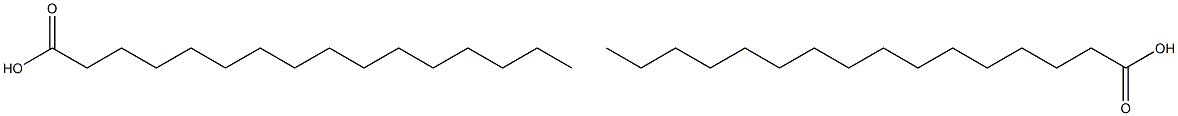 Hexadecanoic acid (palmitic acid) Struktur