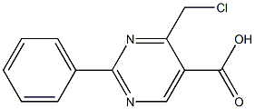 4-Chloromethyl-2-phenyl-pyrimidine-5-carboxylic acid Struktur