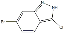 6-Bromo-3-chloro-2H-indazole Struktur