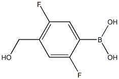 2,5-Difluoro-4-(hydroxymethyl)phenylboronic acid Struktur