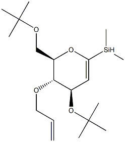 4-O-Allyl-3,6-di-O-tert-butyldimethylsilyl-D-glucal Struktur